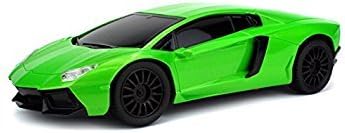 1:16 Scale Lamborghini Aventador RC Remote Control Car with LED Head Lights - GREEN