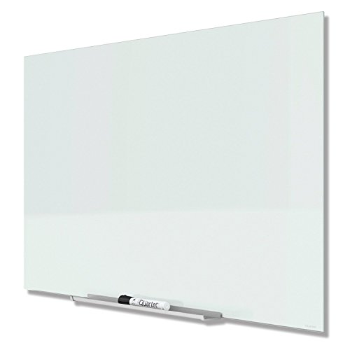 Quartet Glass Dry Erase Board, 74" x 42", White Surface