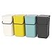 Brabantia Sort & Go Kitchen Recycling Can (4.2 Gal / Gray) Stackable Waste Organiser with Handle & Removable Lid, Wall/Cupboard Mounting