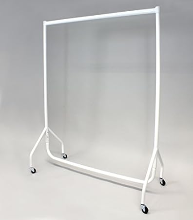 Stabiler Kleiderständer, Breite 122cm, weiß