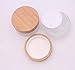 30g 30ml Environmental Bamboo Lid Frosted Glass Bottle Cream Jars Empty Cosmetic Comtainer 1pcs
