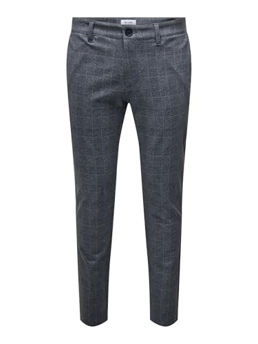 Pantalones para Hombre, Azul a Cuadros, 30W/34L