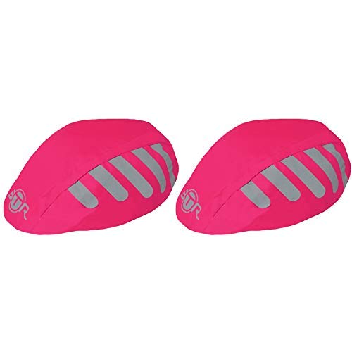 BTR Waterproof Bicycle Helmet Covers x 2. Pink