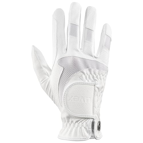 Uvex i-Performance 2 - Flexibler Reithandschuh für Damen und Herren - strapazierfähig - optimale Belüftung - White - 8.5