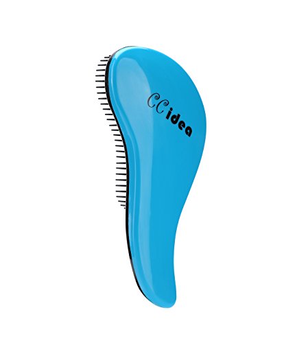 CCidea Detangling Brush - Glide Thru Detangler Hair Comb or Brush - No More Tangle - Adults & Kids (blue)