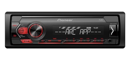 PIONEER Autoradio Deckless MVH-S120UB Éclairage Rouge RDS USB, Noir (Compatible avec Android)