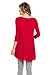 Frumos Womens Tunic Tops for Leggings V-Neck Top LA-Dark Red 2X-Large