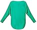 UGET Womens Oversized Baggy Tops Off Shoulder Loose Fitting Long Batwing Sleeve Pullover Casual Winter Blouse T-Shirt Sweater X-Large Blue Green
