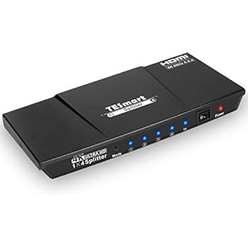 Amazon.com: TESmart 4K 1x2 HDMI Splitter 4K@60Hz 4:4:4 Powered 1 in 2