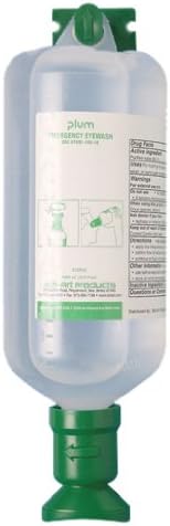 Plum Open Eye Wash Station; 1 Bottle, 1000ml Sterile Saline (F24880-4010)