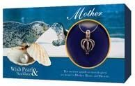 Love Pearl In Clamshell Locket & Silver Necklace Pendant Gift Set Mother