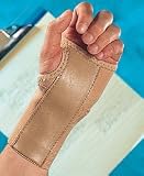 Wrist Support - Small Right Handed Beige surgical elastic with contour design, 1.5" aluminum stay is pre-shaped to fit the palm.