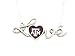 Texas A&M Aggies TAMU Heart Love Script Fashion Necklace