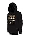 SCREENSHOTBRAND-S51745 Mens Hip Hop Premium Fleece Hoodie - Pullover Long Sleeves Fashion Hoody Embossed Boss Vibes Print - Black - XLarge
