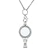 ShinyJewelry Id Badge Holder Necklace Living Memory Floating Locket Lanyard Necklace for Floating Charms (1)