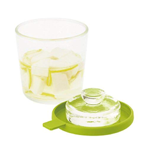 Risu Glass Pickling Pot - Round Green - Thumbnail 3