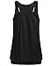Miusey Womens Sleeveless Round Neck Loose Fit Racerback Workout Tank Top