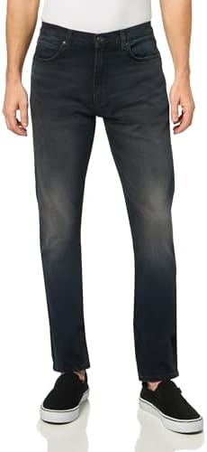 Diesel Larkee-X - Mens Regular Straight Fit Jeans - Black, Blue