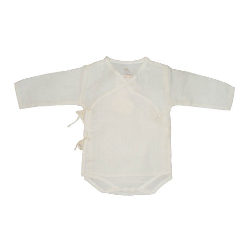 Naturecolored baby Bodysuit, certificated organic cotton. Natural. 1 Year.