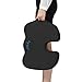 Coccyx Orthopedic Memory Foam Seat Cushion for Office Chair, Car, Wheel Chair and Bleachers, with Handle Anti-Slip Bottom. Relief from Back, Sciatica, Tailbone and Hemorrhoids Pain(Black)