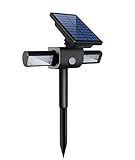 [Upgraded]360° USB Solar Spotlight, Kumeda 24 Solar LED Outdoor light Wireless Security Solar Motion Sensor Light for Outdoor Garden/Path/Driveway/Wall/Deck/Pole Auto ON/OFF (Waterproof)