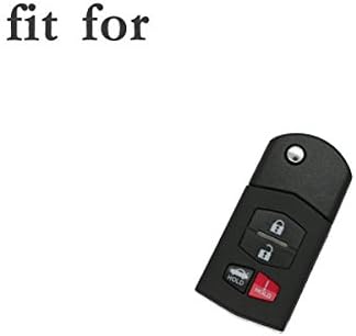 BROVACS Silicone Cover Protector Case Holder Skin Jacket Compatible with MAZDA 4 Button Flip Remote Key Fob CV2534 Deep Blue - Image 4