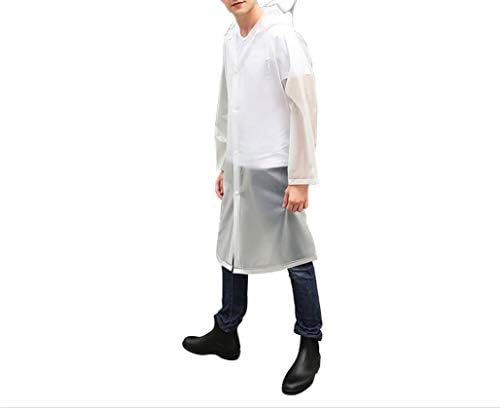 Asharm Raincoat, Waterproof Rain Poncho EVA/PVC Unisex Rainwear with Hoods and Sleeves for Adult, Reusable and Portable Lightweight Translucent Rain Poncho for Outdoor Walking Hiking Cycling
