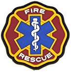 Medic Fire &amp; Rescue Red Cross Moral PVC Patch