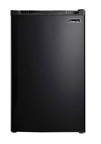 Magic Chef MCBR440B2-00 Single Door Refrigerator, 4.4 cu.ft, Black