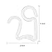 Jovitec Christmas Light Clips Gutter Hang Hooks for Outside String Lights (White, 100 Pieces)