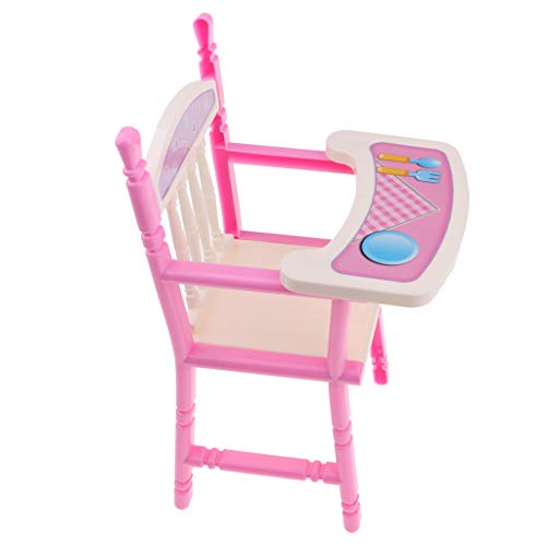 image for Prettyia 2 Set Folding Baby Dining Chair Cradle Bed Kit Simulation Fur