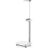 Helsevesen Digital Height and Weight Scale, 440 lbs / 27.6&rdquo;-78&rdquo; | height measurement rod, digital healthcare scale, economy design, medical examination usage