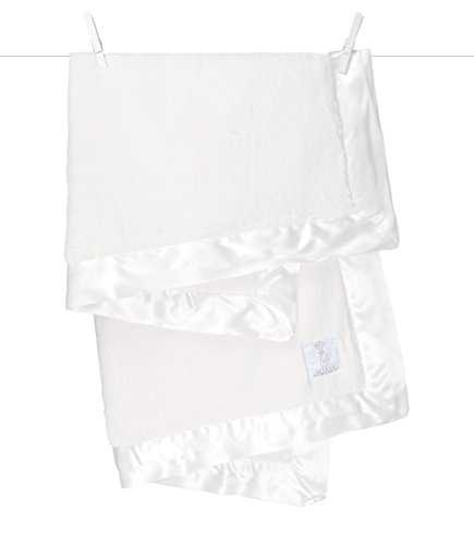 Little giraffe luxe stroller baby blanket, cream, 29" x 35"