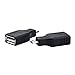 eBoot OTG Adapter USB 2.0 Micro Male to Female Converter for Android Mobile Phones and Smart Tablets, 2 Pack
