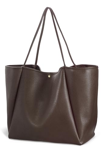 Oversize Pu Leather Tote Women Weekender Bag Shopper Handbag Travel Purse