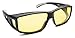 Fitover Night Driving Glasses (Charcoal, Yellow)