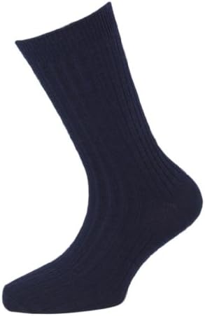 Soxsmith 6 Pairs Little Boys' Wool School Socks 7-9.5 Navy - UK Made