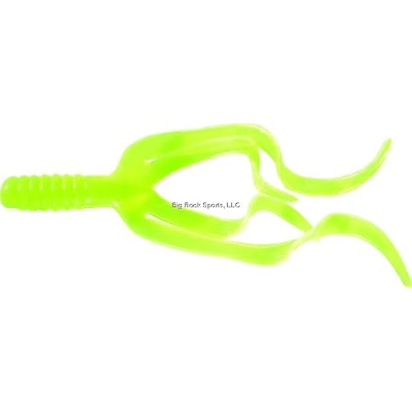 Amazon Com 4 Split Double Tail Chartreuse Fishing Sinking Lures Sports Outdoors