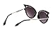 GAMT New Fashion Round Cateye Mirrored Sunglasses For Women Classic Style Black Frame Grey Lens