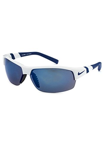 Nike Show X2 EV0675 Sunglass White Frame Grey/Blue Flash