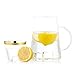 100 Best Gold Plastic Cups 9 oz Clear Disposable Drinking Cups Old Fashioned Tumblers Gold Rimmed Cups Wedding Party Cups with Gold Rim Gold Plastic Champagne Glasses Mocktail Party Cups