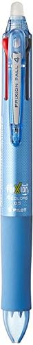 Pilot Frixion Ball 4 Ball point Pen 4 Colors Light Blue body LKFB-80EF-LB from Japan