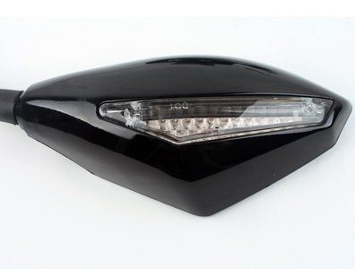 2x Motorcycle Side Mirror Motorbike Rear View Left & Right Side View Mirrors Installed On Fairing Fit For 2008 2009 2010 Buell 1125R - Thumbnail 2