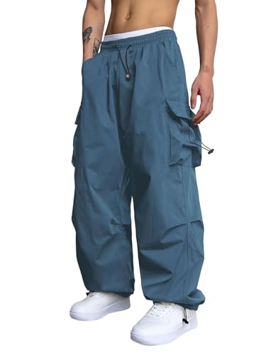 ZAFUL Mens Parachute Cargo Pants