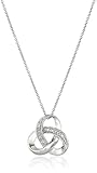 Sterling Silver Diamond Accent Knot Pendant Necklace, 18"