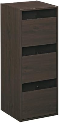 Amazon Com Closetmaid 1544 Stackable 3 Drawer Organizer Espresso