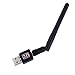 KOLPCTT Wireless-N USB WIFI 150Mbps Adapter with Antenna, for Windows XP/Vista/Win7/Win8/Mac/Linux, Black