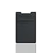 Cell Phone Pocket, Magic Vosom Double Layer 3M Self-Adhesive Pouch Privacy Protection Lycra Spandex Card Sleeves for Most Smartphones Black