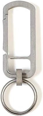 Amandayy EDC Pure Titanium Alloy Carabiners Key Ring Car Buckles Titanium Metal Fast Hanging Multi Tools