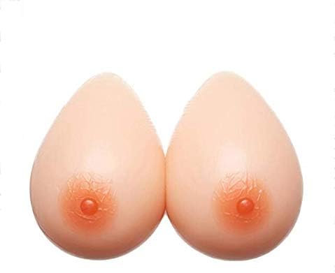 TIANMIAOTIAN Silicone Breast Fake Breast Shape Artificial Chest Breast Cut Character Play Water Droplets Shape Silica Gel Profession False Breast Chest Pad Transvestite